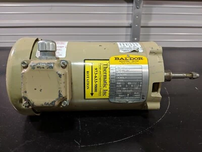 Baldor VM3120 AC Motor 1.5 HP 230/460V 3PH 3450 RPM OPEN 56C  - Image 1 of 4