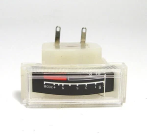 Mini wbudowany instrument, 14 x 35 mm, 250 μA, miernik VU / wyłącznik taśmy dźwiękowej, NOS - Zdjęcie 1 z 6