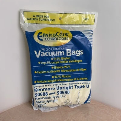 EnviroCare 9 Vacuum Bags - Kenmore Upright Type U 50688, 50690 & More - Image 1 of 4