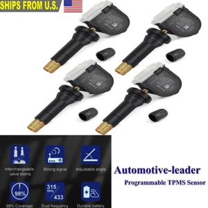 4pcs Programmed TPMS Tire Pressure Monitoring Sensor For Chevy GMC Cadillac - Picture 1 of 9