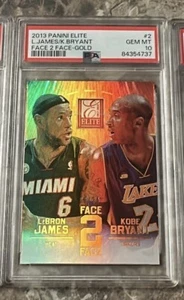 LeBron James/Kobe Bryant -GOLD- /24 - Face 2 Face - PSA 10 - POP 1- ONLY ONE!!! - Picture 1 of 7