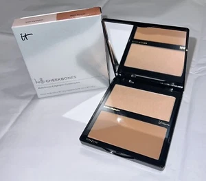 IT Cosmetics Hello Cheekbones Matte Bronzer and Love Highlighter Duo NIB - Picture 1 of 8