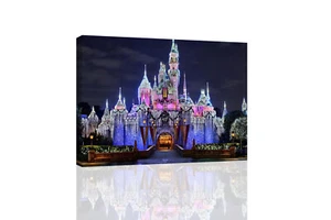 Disney Ice Castle  - CANVAS OR PRINT WALL ART - Picture 1 of 2
