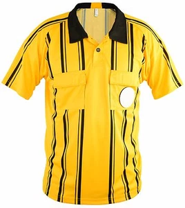 Camiseta deportiva polo deportivo de árbitro de fútbol de Mato & Hash para hombre ref uniforme oficial - Imagen 1 de 6
