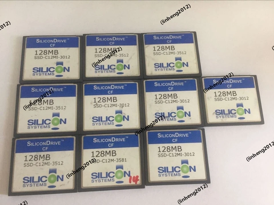 10PCS   SILICONDrive 128MB   Compactflash  128MB  CF  CARD - Image 1 of 1
