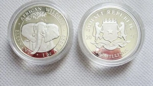 ELEFANT 2021 - Somalia - 1 Oz (Unze) Silber 9999 - African Wildlife - Bullion - Bild 1 von 1