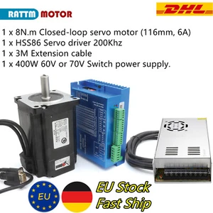 【EU】8NM Closed Loop Stepper Motor NEMA34 Drive Hybrid Servo Driver CNC + Power - Bild 1 von 17