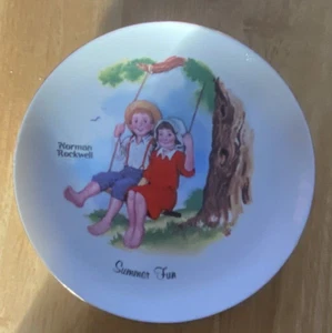 Norman Rockwell Collcetor's Plate Summer Fun - Picture 1 of 2