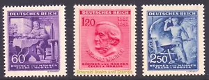 EBS Bohemia and Moravia 1943 - Richard Wagner - Michel 128-130 MNH** - Picture 1 of 4