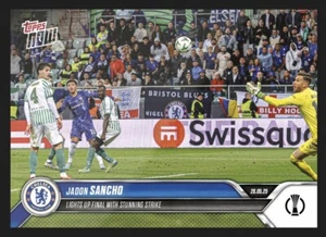 2025 TOPPS NOW CONFERENCE LEAGUE ⭐ JADON SANCHO ⭐ CHELSEA FC ☄️ N. 14 - Imagen 1 de 2