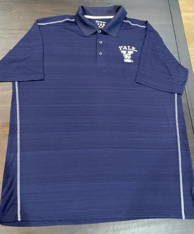 CHAMPION YALE BULLDOGS MEN'S  POLO SHIRT (BLUE ,2X- LARGE) NWT Cover