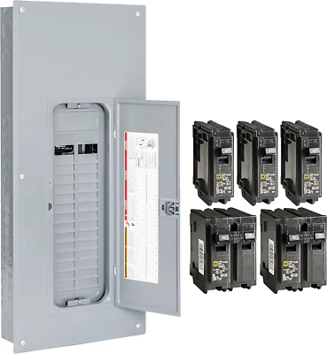 Square D 225 Amp 30 Space 60 Circuit Indoor Load Center Main Breaker Box Panel - Image 1 of 4