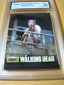 THE WALKING DEAD 2014 VANTAGGIOGE POINT CARSON FOIL # TP-04 GRADO 10 - Foto 1 di 1