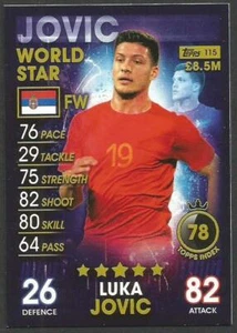 TOPPS MATCH ATTAX 101-2019-20- #115-WORLD STAR-SERBIA-LUKA JOVIC - Picture 1 of 1