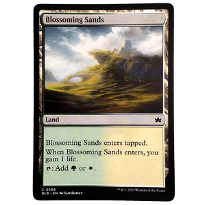 x1 Blossoming Sands MTG BLB M/NM Dual Land Green White Multi-Color Common TCG - Picture 1 of 3