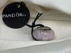 Pandora Srebro szterlingowe 925 Różowa Róża CZ Urzekający Murano Glass Charm
