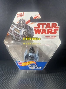 Hot Wheels Star Wars Battle Rollers Darth Vader In Tie Fighter Diecast 2017 - Picture 1 of 2