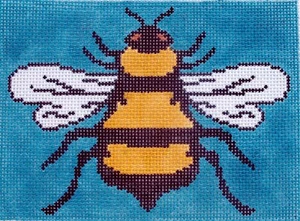 Napoleon Bee Hand Painted Needlepoint Canvas - Picture 1 of 1