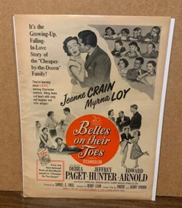 1952 BELLES AUF DEN ZEHEN Filmwerbung mit: Jeanne Crain & Mynna Loy (MH216) - Bild 1 von 9