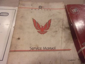 1989 PONTIAC FIREBIRD SERVICE MANUAL S-8910-F - Picture 1 of 1
