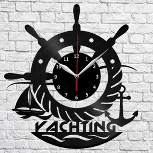 Yachting Vinyl Schallplatte Wanduhr Kunst Dekor Original Geschenk 12" 30cm 1845 - Bild 1 von 12