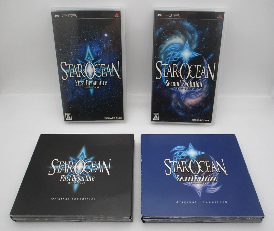 PSP STAR OCEAN 1 & 2 w/ Original Soundtrack CD Japan import Motoi Sakuraba - Image 1 of 4
