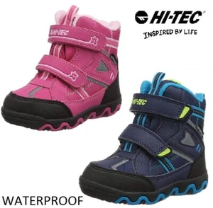 Hi Tec Kinder Blizzard wasserdicht gefüttert Winter Mädchen Jungen Schneestiefel Schuhe Größe UK - Bild 1 von 3