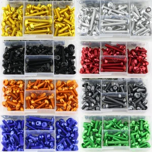 CNC Alloy Motorcycle Complete Fairing Bolt Kits Bodywork Screws Nuts Fit For BMW - Picture 1 of 33