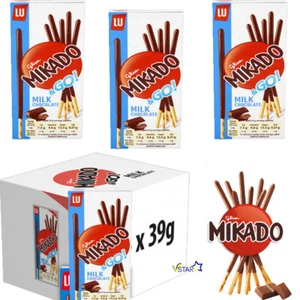 LU Mikado & Go Milk Chocolate Sticks Biscuits 39g Perfect Kids Treat - Picture 1 of 6
