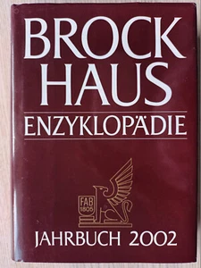 Brockhaus Enzyklopädie Jahrbuch 2002 Halbleder mit SU sehr gut - Bild 1 von 2
