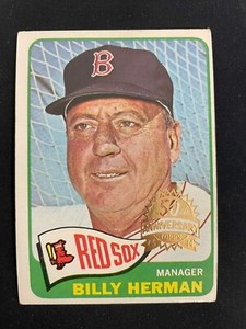BILLY HERMAN 2014 TOPPS HERITAGE 50TH ANNIVERSARY '65 BUYBACK BOSTON *8233