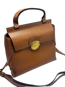 $795 GHURKA Medium Leather Bag Tan Vintage Leather #1 - Picture 1 of 10