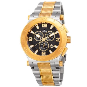 Men's Joshua & Sons JX104TTG Chronograph Date Complication Steel Bracelet Watch - Picture 1 of 4