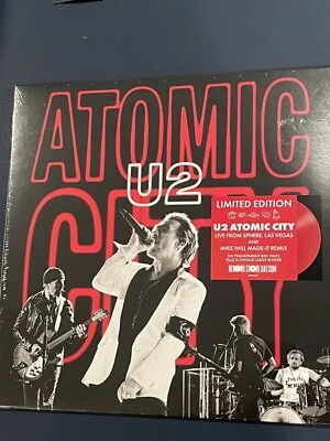 U2 Atomic City (Live At Sphere, Las Vegas) 10" RED Color Vinyl RSD 2024 NEW Foto 1 de 2
