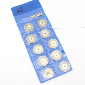 10 pezzi 1" pollice piccolo seghetto 25 mm diamantato rivestito dischi da taglio ruota per utensili rotanti - Foto 1 di 5