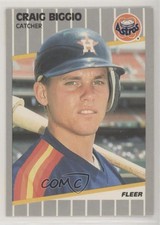 1989 Fleer Craig Biggio #353 Rookie RC HOF
