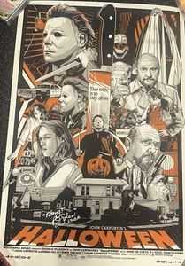 ! John Carpenter’s Halloween Poster Autographed By PJ Soles Numbered 600/2710 LE - Picture 1 of 8
