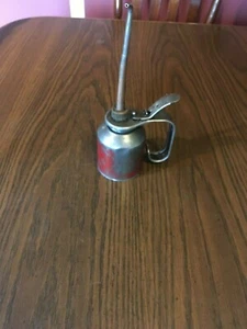 EAGLE OILER CAN VINTAGE ANTIQUE 10" 7.5" UNMARKED RED - Picture 1 of 4