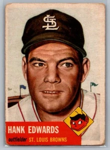 1953 Topps #90 Hank Edwards Bio uses black text - Picture 1 of 2