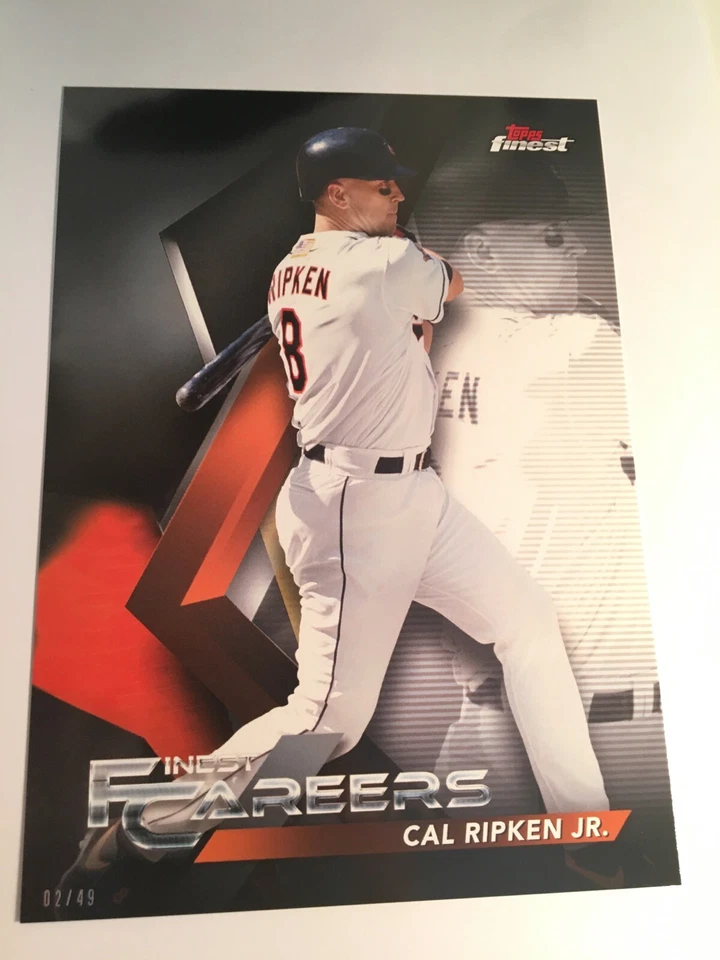 2018 Topps Finest Careers Jumbo 5x7 Cal Ripken Jr. Orioles CR10 35/49 - Image 1 of 1
