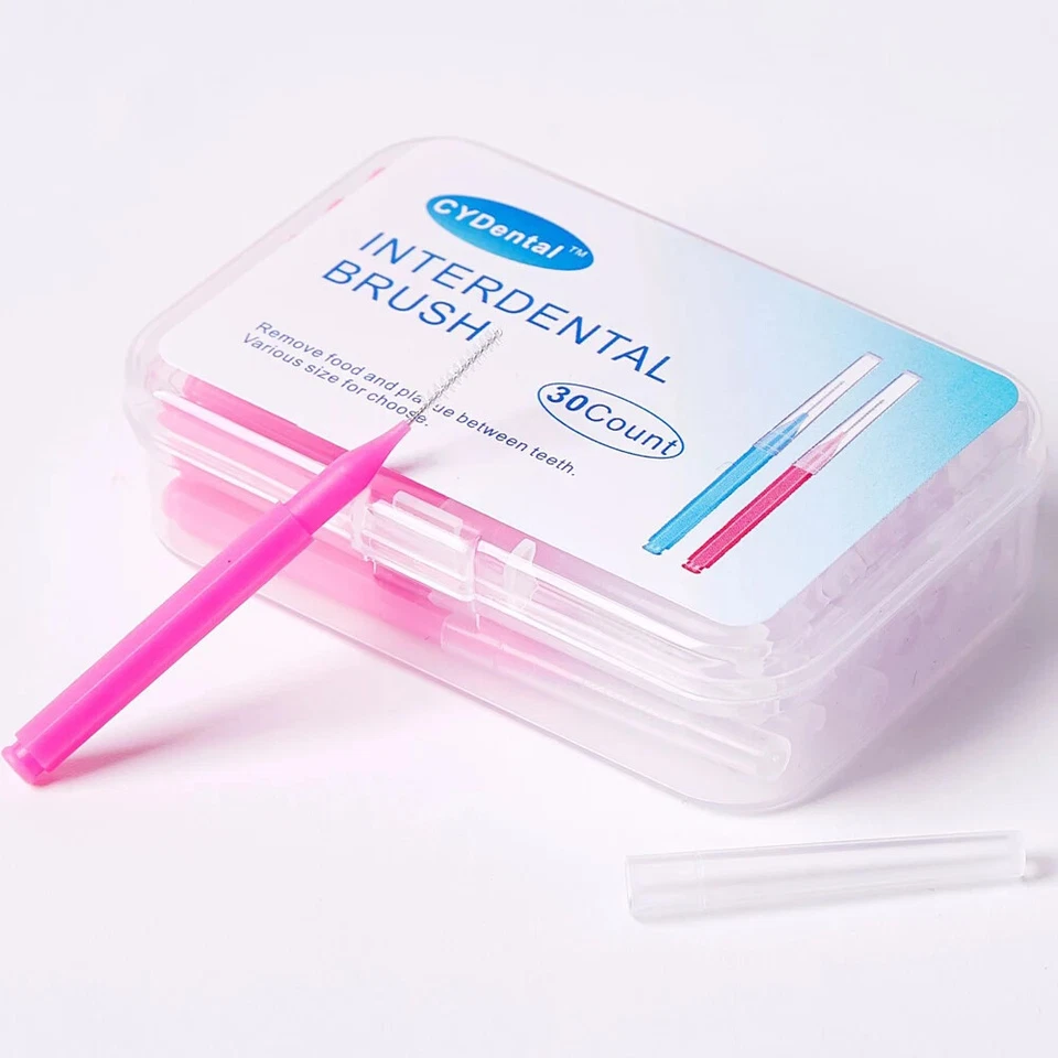 30Pcs Dental Orthodontics Brace Interdental Brush Clean Between Teeth Toothbrush - Image 1 of 4