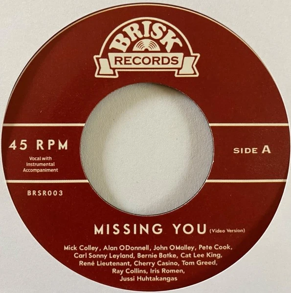 Ray -And Friends- Collins Missing You (Vinyl) 7" Single (UK IMPORT) - Image 1 of 1