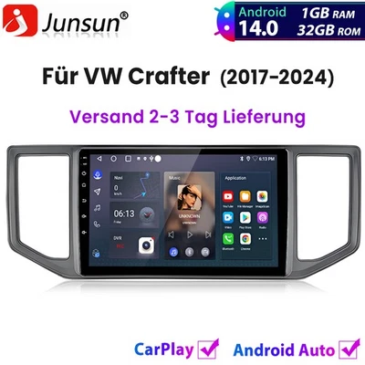 Für VW Crafter 2017-2024 Android14 Apple Carplay Autoradio GPS Navi BT Wifi DAB+ - Bild 1 von 4