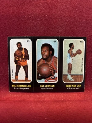 1971 Topps Trios Stickers #43-44-45 Chamberlain / Johnson / Van Lier - Image 1 of 2
