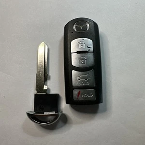 OEM 2010-15 MAZDA Key Fob Smart Remote Keyless WAZX1T763SKE11A04 - Picture 1 of 2