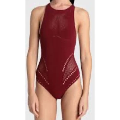 Body para mujer Stella McCartney granate espalda deportiva sin mangas elástico talla M Foto 1 de 4