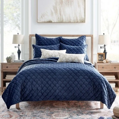 Velvet Quilt Set - Levtex Home - Image 1 of 4