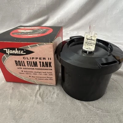 Tanque de película en rollo Yankee Clipper II de colección con termómetro autoagitador con caja nuevo Foto 1 de 4