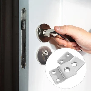 2 Pcs Lock Body Counter Vane Deadbolt Cover Plate Door Reinforcement - Picture 1 of 12