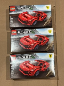 LOT of 3 Lego 76895 Speed Champions Ferrari F8 Tributo - New Sealed Retired - Picture 1 of 3